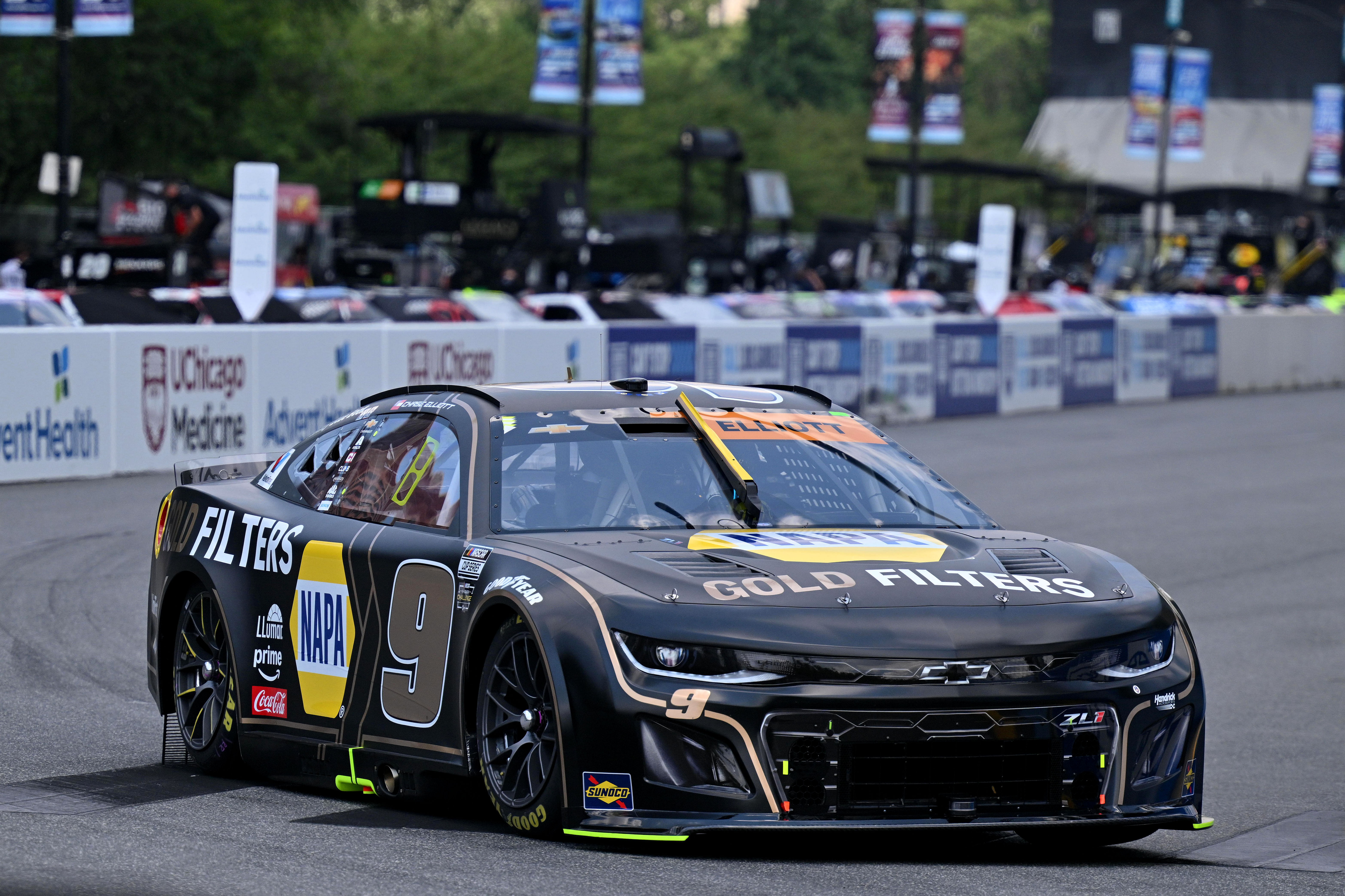Chase Elliott during the 2025 Grant Park 165 practice session - Source: Imagn